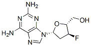 CAS 登录号：114753-53-6， [(2R,3S,5R)-5-(2,6-二氨基嘌呤-9-基)-3-氟四氢呋喃-2-基]甲醇