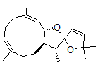 CAS 登录号：114763-51-8， (2R,3R,3aR,6E,10E,11aR)-3,5',5',6,10-五甲基螺[3A,4,5,8,9,11alpha-六氢-3H-环癸四烯并[d]呋喃-2,2'-呋喃]