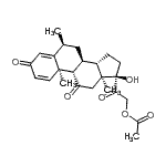 CAS#: 115321-98-7， (6alpha)-17-Hydroxy-6-Methyl-3,11,20-Trioxopregna-1,4-Dien-21-Yl Acetate