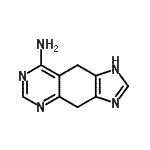 CAS 登录号：115420-04-7， 4,9-二氢-1H-咪唑并[4,5-g]喹唑啉-8-胺