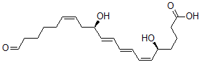 CAS 登录号：115609-68-2， (5S,6Z,8E,10E,12R,14Z)-5,12-二羟基-20-氧代二十碳-6,8,10,14-四烯酸
