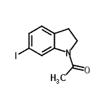 CAS 登录号：115666-43-8， 1-(6-碘-2,3-二氢-1H-吲哚-1-基)乙酮