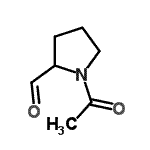 结构式 CAS# 115859-55-7, 1-乙酰基吡咯烷-2-甲醛