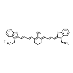 CAS 登录号：115920-77-9， 3-乙基-2-[(1E,3E)-4-{(3E)-3-[(2E,4Z)-4-(3-乙基-1,3-苯并噻唑-2(3H)-亚基)-2-丁烯-1-亚基]-2-甲基-1-环己烯-1-基}-1,3-丁二烯-1-基]-1,3-苯并噻唑-3-鎓碘化物