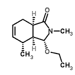 CAS 登录号：116072-11-8， (3R,3aS,4R,7aR)-3-乙氧基-2,4-二甲基-2,3,3A,4,7,7A-六氢-1H-异吲哚-1-酮