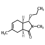 CAS 登录号：116072-12-9， (3S,3aR,7aS)-3-乙氧基-2,6-二甲基-2,3,3A,4,7,7A-六氢-1H-异吲哚-1-酮