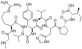 CAS#: 116370-31-1， 1-Sarcosyl-3-azavalyl-8-isoleucine angiotensin II