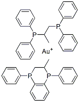 CAS 登录号：116449-45-7， 二(1,2-二(二苯基膦基)丙烷)金(I)