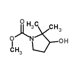 CAS#: 116700-18-6， Methyl 3-Hydroxy-2,2-Dimethyl-1-Pyrrolidinecarboxylate