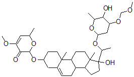 CAS 登录号：116709-67-2， 杠柳苷O