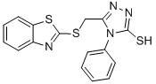 CAS#: 116710-50-0， 5-(Benzothiazol-2-Ylsulfanylmethyl)-4-Phenyl-4H-[1,2,4]Triazole-3-Thiol