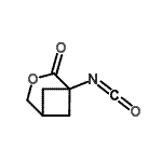 CAS 登录号：116823-33-7， 1-异氰酸-3-氧杂双环[3.1.1]庚烷-2-酮