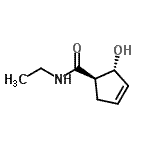 CAS 登录号：116856-36-1， (1R,2R)-N-乙基-2-羟基-3-环戊烯-1-甲酰胺