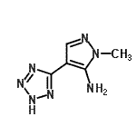 CAS 登录号：116889-64-6， 1-甲基-4-(1H-四唑-5-基)-1H-吡唑-5-胺