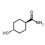 结构式 CAS# 116941-10-7, 反式-4-羟基环己烷甲酰胺