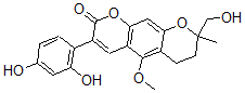 CAS#: 117038-80-9， 3-(2,4-Dihydroxyphenyl)-8-(Hydroxymethyl)-5-Methoxy-8-Methyl-6,7-Dihydropyrano[5,6-g]Chromen-2-One