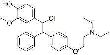CAS#: 117095-65-5， 1-(4-(2-(Diethylamino)Ethoxy)-Phenyl)-1-(Phenyl)-2-(3-Methoxy-4-Hydroxyphenyl)-2-Chloroethane