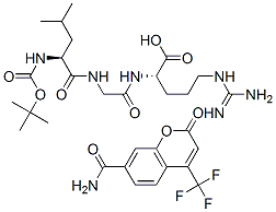 CAS#: 117141-39-6， Tert-Butyloxycarbonyl-Leucyl-Glycyl-Arginine-4-Trifluoromethylcoumarin-7-Amide