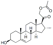CAS 登录号：1173-09-7， [2-[(3S,8S,9S,10R,13S,14S,16R,17S)-3-羟基-10,13,16-三甲基-2,3,4,7,8,9,11,12,14,15,16,17-十二氢-1H-环戊并[a]菲-17-基]-2-氧代乙基]乙酸酯