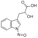 CAS 登录号：117333-21-8， 2-羟基-(1-N-亚硝基吲哚)丙酸