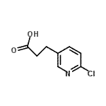 CAS#: 117528-23-1， 3-(6-Chloro-3-Pyridinyl)Propanoic Acid