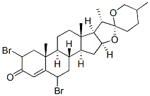CAS 登录号：117572-30-2， 2,6-二溴螺甾-4-烯-3-酮