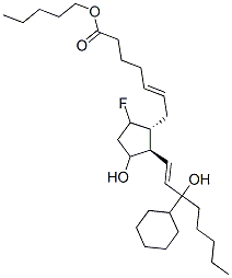 CAS 登录号：117708-12-0， (E)-7-[2-[(E)-3-环己基-3-羟基丙-1-烯基]-5-氟-3-羟基环戊基]庚-5-烯酸