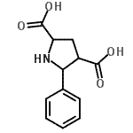 CAS 登录号：117835-08-2， 5-苯基-2,4-吡咯烷二甲酸