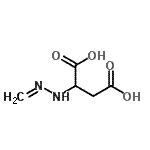 CAS 登录号：118186-92-8， 2-(2-亚甲基肼基)琥珀酸