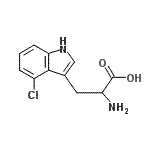 CAS 登录号：118244-93-2， 4-氯色氨酸