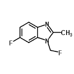 CAS 登录号：118469-16-2， 6-氟-1-(氟甲基)-2-甲基-1H-苯并咪唑