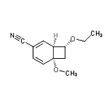 CAS 登录号：118491-92-2， (1S,6R,8R)-8-乙氧基-6-甲氧基双环[4.2.0]辛-2,4-二烯-3-甲腈