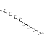 CAS 登录号:118574-77-9, (6E,10E,12E,14E,16E,18E,22Z,26E)-2,6,10,14,19,23,27,31-八甲基三十二碳-2,6,10,12,14,16,18,22,26,30-癸烯