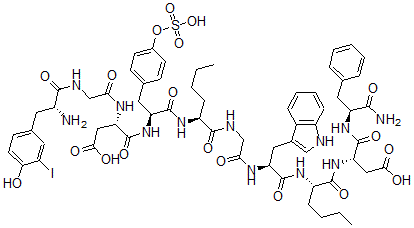 CAS#: 118688-24-7， I-Tyr-Gly-Nle(28,31)-Cholecystokinin (26-33)