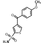 CAS 登录号：118976-97-9， 4-(4-甲氧基苯甲酰基)-2-噻吩磺酰胺