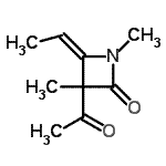 CAS#: 118987-41-0， (4E)-3-Acetyl-4-Ethylidene-1,3-Dimethyl-2-Azetidinone