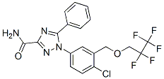 CAS#: 119126-15-7， 1-[4-Chloro-3-[(2,2,3,3,3-Pentafluoropropoxy)Methyl]Phenyl]-5-Phenyl-1H-1,2,4-Triazole-3-Carboxamide