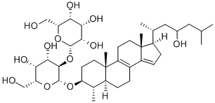 CAS#: 119760-82-6， 3-O-(Galactopyranosyl-(1,2)-galactopyranosyl)-23-hydroxy-4-methylcholesta-8,14-diene