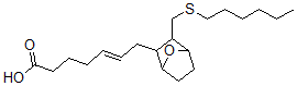 CAS#: 119785-54-5， 7-(3-((Hexylthio)Methyl)-7-Oxabicyclo(2.2.1)Hept-2-Yl)-5-Heptenoic Acid, (+)-Isomer