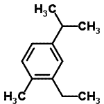 CAS 登录号：1199-38-8， 2-乙基-4-异丙基-1-甲基苯
