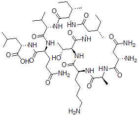 CAS#: 119980-12-0， N-(N2-(N-(N-(N-(N-(N2-(N-L-asparaginyl-L-alanyl)-L-lysyl)-L-threonyl)-L-isoleucyl)-L-isoleucyl)-L-valyl)-L-glutaminyl)-L-Leucine