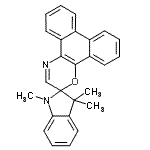 CAS 登录号：119980-36-8， 1,3,3-三甲基-1,3-二氢螺[吲哚-2,2'-菲并[9,10-B][1,4]恶嗪]