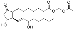 CAS 登录号：120146-92-1， 7-[(1R,2R,3R)-3-羟基-2-[(E,3S)-3-羟基辛-1-烯基]-5-氧代环戊基]庚酸羟基甲基乙酸酯