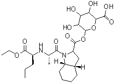 CAS#: 120398-66-5， 6-[({(3aS,7aS)-1-[(2S)-2-{[(2S)-1-Ethoxy-1-Oxo-2-Pentanyl]Amino}Propanoyl]Octahydro-1H-Indol-2-Yl}Carbonyl)Oxy]-3,4,5-Trihydroxytetrahydro-2H-Pyran-2-Carboxylic Acid