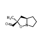 CAS 登录号：120529-84-2， (2R,3aR)-2-甲基六氢吡咯并[1,2-b][1,2]恶唑-2-甲醛