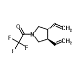 CAS 登录号：120568-86-7， 1-[(3R,4R)-3,4-二乙烯基-1-吡咯烷基]-2,2,2-三氟乙烷酮