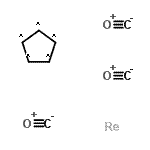 结构式 CAS# 12079-73-1, 碳一氧化物, 环戊烷, 铼