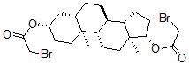 CAS#: 121520-97-6， [(3S,5S,8R,9S,10S,13S,14S,17S)-3-(2-Bromoacetyl)Oxy-10,13-Dimethyl-2,3,4,5,6,7,8,9,11,12,14,15,16,17-Tetradecahydro-1H-Cyclopenta[a]Phenanthren-17-Yl] 2-Bromoacetate