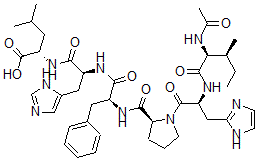 CAS#: 121521-00-4， 1-de-L-aspartic acid-2-de-L-arginine-3-de-L-valine-4-de-L-tyrosine-5-(N-acetyl-L-isoleucine)-Angiotensin I
