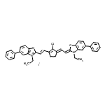 CAS#: 121556-56-7， 2-[(E)-2-{(3E)-2-Chloro-3-[(2Z)-2-(3-Ethyl-5-Phenyl-1,3-Benzoxazol-2(3H)-Ylidene)Ethylidene]-1-Cyclopenten-1-Yl}Vinyl]-3-Ethyl-5-Phenyl-1,3-Benzoxazol-3-Ium Iodide